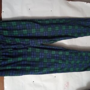 Plaid Blue and Green Pants